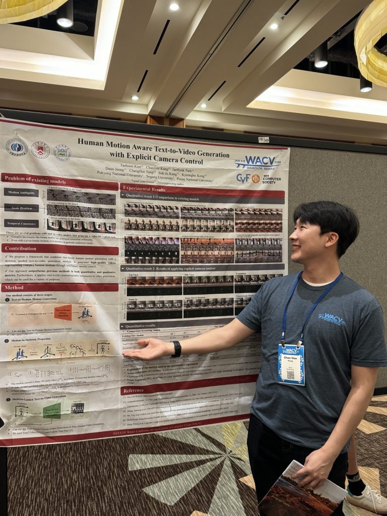 2024년 Winter Conference on Applications of Computer Vision (WACV) – 강찬희